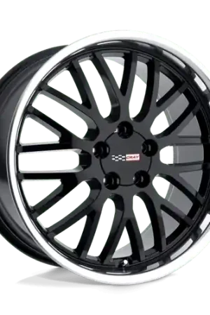 Free Delivery Cray MANTA 5X120.65 19X10.5 +65 GLOSS BLACK W/ MIRROR CUT LIP