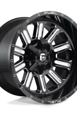 Fuel 1PC D620 HARDLINE 8X165.1 22X12 -44 GLOSS BLACK MILLED Popular
