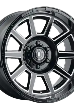 Icon Alloys RECOIL 6x135 20X10-24 Gloss Black/Milled Windows No Minimum Order