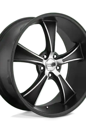Final Sale American Racing Vintage VN805 BLVD 5X114.3 20X8.5 +5 SATIN BLACK W/ MACHINED FACE