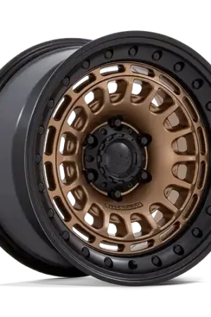 Last Chance Black Rhino BR014 SAHARA 6X114.3 17x9 -12 MATTE BRONZE W/ GLOSS BLACK LIP