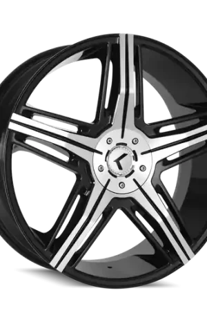 Kraze Hype 158 5x114.3/5x120 20x8.5+40 Black/Machined Clearance