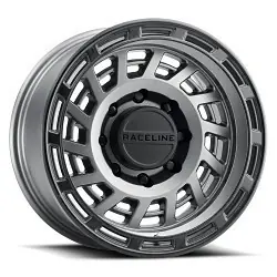 High Quality Raceline 957GB Halo 8x165.1 18x9 18 Gunmetal and Black Lip