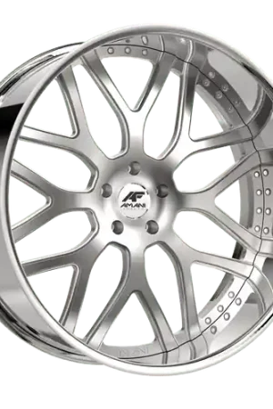 Amani Allora 5x120/5x127 24x9 +1 Brush Center Chrome Lip Modern