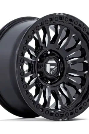 Fuel 1PC FC857 RINCON 8X180 17X9 -12 GLOSS BLACK MILLED Secure Checkout