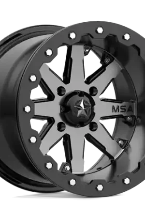 Certified MSA Offroad Wheels M21 LOK BEADLOCK 4X156 14X10 -10 CHARCOAL TINT