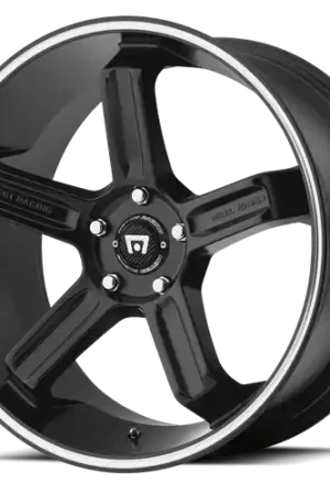 Motegi MR122 5X100/5X114.3 18X9 +45 SATIN BLACK W/ MACHINED STRIPE In Demand
