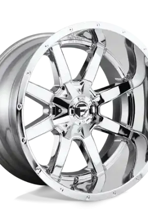 Express Delivery Fuel 1PC D536 MAVERICK 8X165.1 22X10 -24 CHROME PLATED