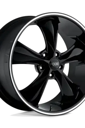 Buy Online Foose 1PC F104 LEGEND 5X120.65 17X7 +1 GLOSS BLACK MILLED
