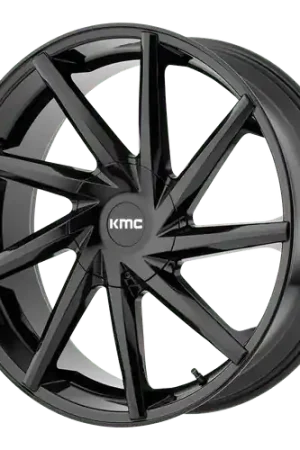 Authentic KMC KM705 BURST 6X135/6X139.7 20X8.5 +15 GLOSS BLACK