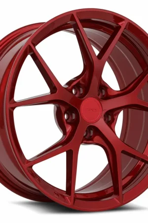 Fast Shipping Mrr Fs6 Wheel 20x12 5x120 Candy Red 20mm - FREE T-SHIRT INCLUDED!