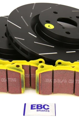 EBC Brakes S9 Front Brake Kit Yellowstuff Pads and USR Rotors - 2015-2017 Subaru STI / 2005-2014 Impreza Professional Grade