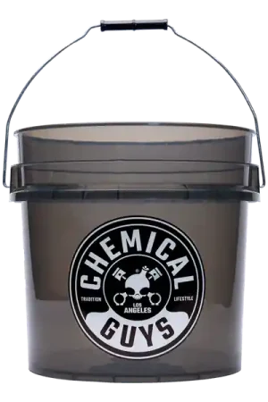 Chemical Guys Heavy Duty Detailing Bucket Smoked Black (4.5 Gal) Today Only