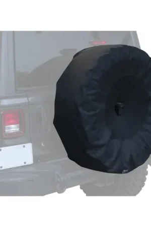 Rampage 2018-2019 Jeep Wrangler(JL) Sport 2-Door Tire Cover w/Cam Slot 33in -35in - Black Next Day Delivery