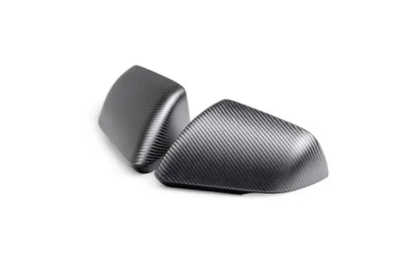 Price Drop Ford Racing 24-25 Mustang (w/Integrated Turn Signals) Carbon Fiber Mirror Skull Caps - Matte