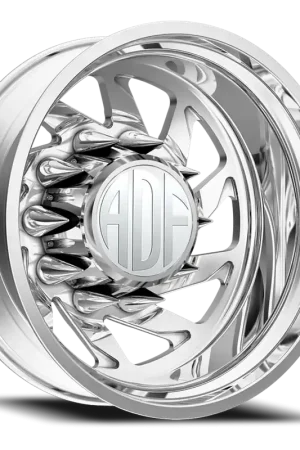 Adf Contractor Left Dually Wheel 22x8.25 8x165.1 Polished -167mm - MINIMUM PURCHASE OF 4 - FREE T-SHIRT INCLUDED! Save Now