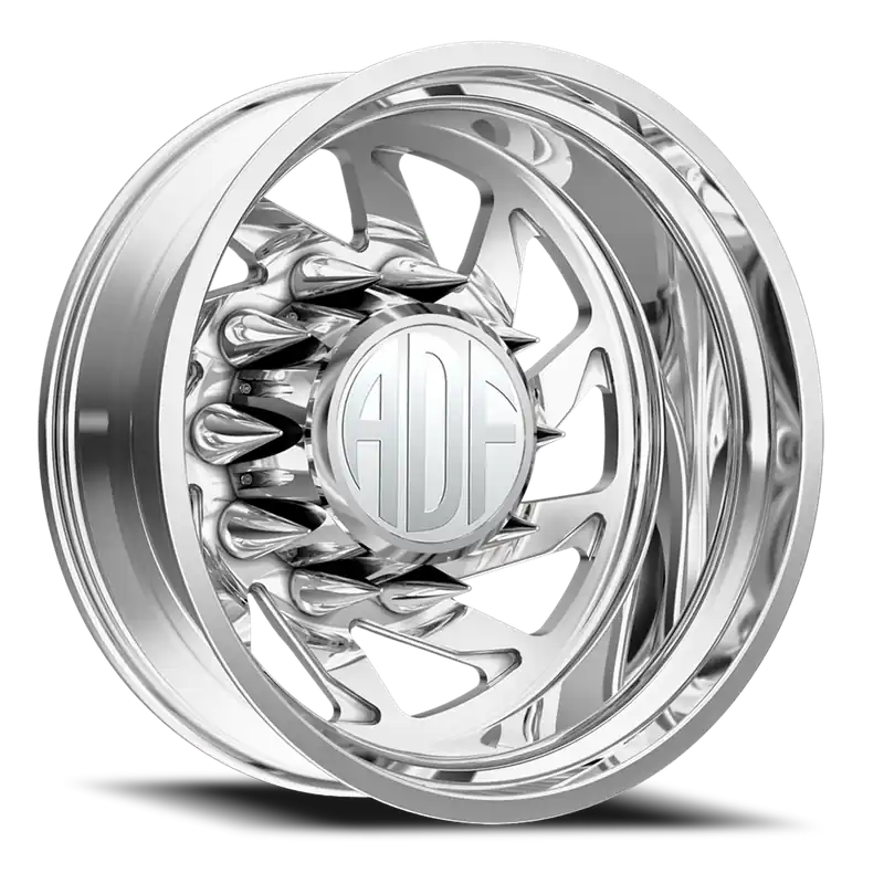 Adf Contractor Left Dually Wheel 22x8.25 8x165.1 Polished -167mm - MINIMUM PURCHASE OF 4 - FREE T-SHIRT INCLUDED! Save Now