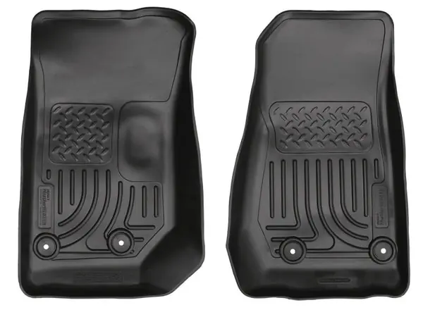 Popular Husky Liners 14 Jeep Wrangler 2/4 Door Weatherbeater Black Front Floor Liners