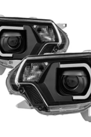 xTune Toyota Tacoma 12-15 Headlights - Light Bar DRL - Black PRO-JH-TTA12-LBDRL-BK Discount
