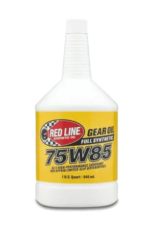 Red Line 75W85 GL-5 Gear Oil - Quart Grab Now