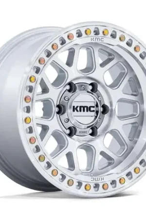 Kmc Km549 Grs Wheel 20x9 8x165.1 Gloss Silver w/ Machined Face 0mm - FREE T-SHIRT INCLUDED! KM54929080400 Time-Limited