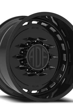 Adf Ltd Dually Wheel 22x12 10x225 Gloss Black -40mm - MINIMUM PURCHASE OF 4 - FREE T-SHIRT INCLUDED! New Release
