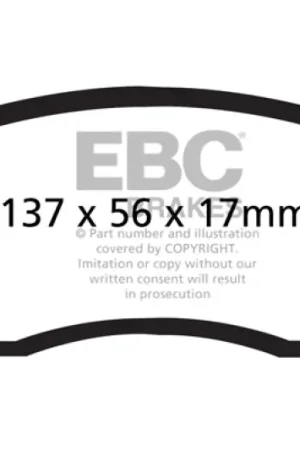 Certified EBC 12+ Scion FR-S 2 Redstuff Front Brake Pads