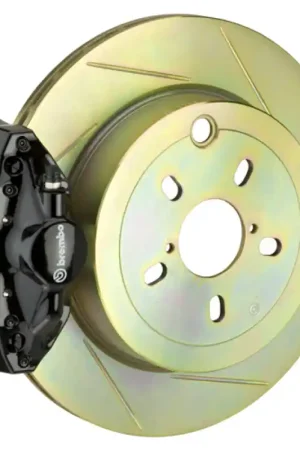 Brembo 08-14 WRX/10-14 Legacy 2.5i Rr GT BBK 2 Pist Cast 2pc 316 x20 1pc Rotor Slotted Type1-Black Don’t Miss Out