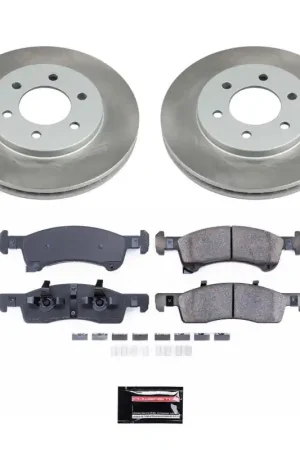 Power Stop 03-06 Lincoln Navigator Front Semi-Coated Rotor Kit Free Shipping