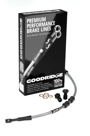 Goodridge 18-21 HD FLSL SLIM (w/ABS) +4in Clear Brake Line Kit w/Stainless Steel Fittings Limited Offer