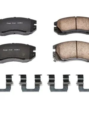 High Quality Power Stop 91-94 Subaru Legacy Front Z17 Evolution Ceramic Brake Pads w/Hardware
