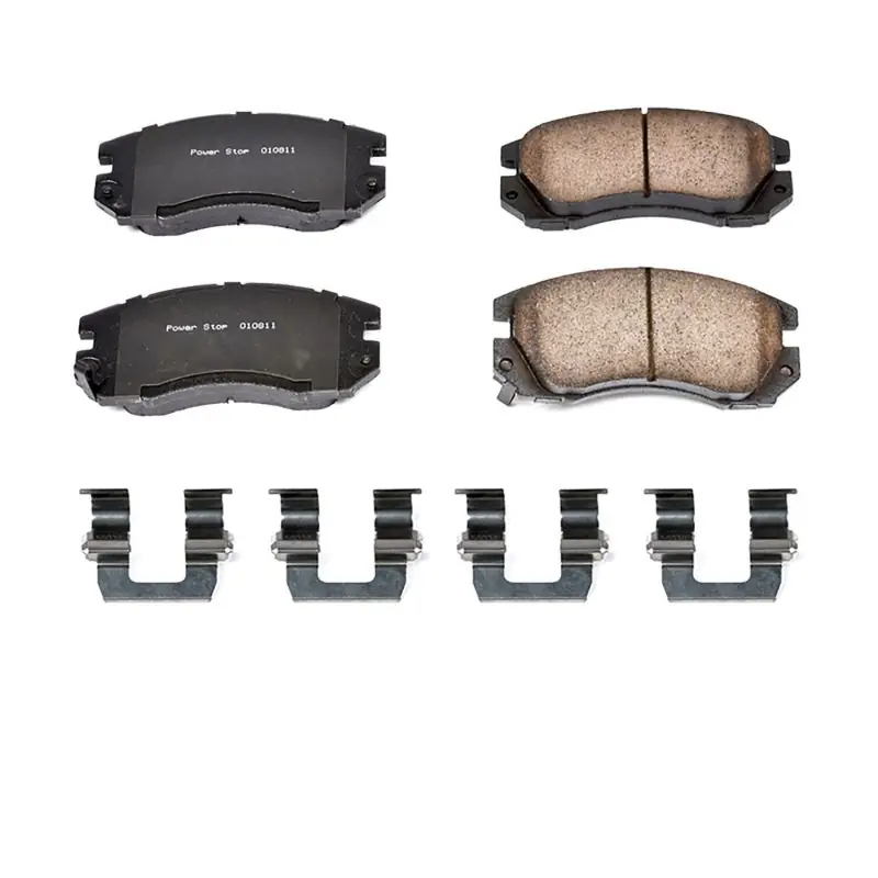 High Quality Power Stop 91-94 Subaru Legacy Front Z17 Evolution Ceramic Brake Pads w/Hardware