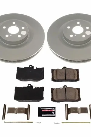 Grab Now Power Stop 13-19 Lexus GS350 Front Z17 Evolution Geomet Coated Brake Kit
