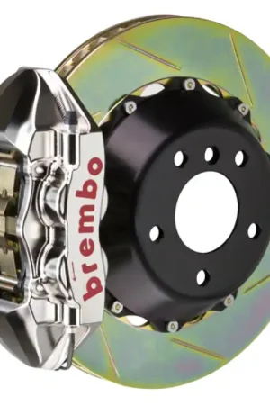 Brembo 09-15 7-Series Rr GTR BBK 4Pis Billet 380x28 2pc Rotor Slotted Type1-Nickel Best Seller