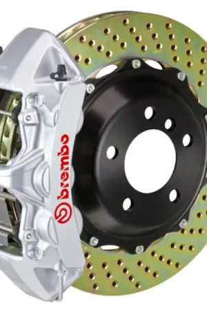 Factory Price Brembo 05-14 Mustang GT Excl non-ABS Equipped Fr GT BBK 6Pist Cast 355x32 2pc Rtr Drill-Silver