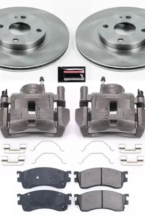 Certified Power Stop 01-03 Mazda Protege Front Autospecialty Brake Kit w/Calipers