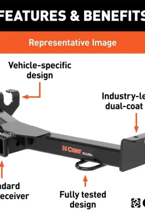 Curt 31432 Class III Mount Receiver Hitch | Jeep Wrangler JK Unlimited Editor’s Pick