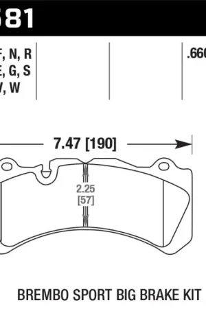 Hawk 17-18 Volvo S60 2.0L Polestar Front ER-1 Brake Pads Instant Buy
