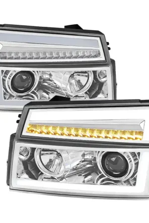 Don’t Miss Out Spec-D Projector Headlights w/ Sequential Turn Signal & Chrome Housing SPE 2LCLHP-COL04-RS