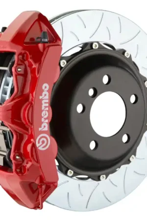 Latest Brembo 99-05 Honda S2000 Front GT BBK 6 Piston Cast 355x32 2pc Rotor Slotted Type-3-Red