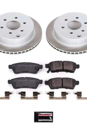 No Minimum Order Power Stop 09-12 Suzuki Equator Rear Semi-Coated Rotor Kit