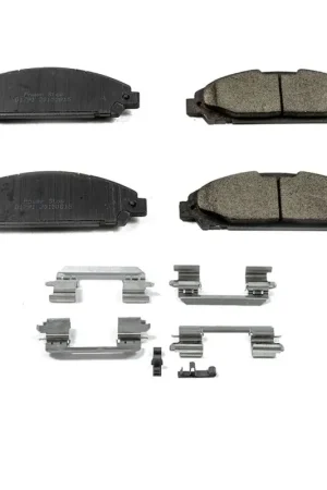 Get Yours Power Stop 15-19 Ford Mustang Front Z17 Evolution Ceramic Brake Pads w/Hardware