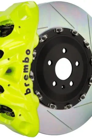 Brembo 20+ 992 C2S (Excl PSCB/PCCB) Fr GT BBK 6Pis Cast 380x34 2pc Rtr Slot Type1-Fluo. Yellow Grab Now