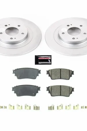 Power Stop 2018 Mitsubishi Eclipse Cross Rear Z17 Evolution Geomet Coated Brake Kit Free Shipping
