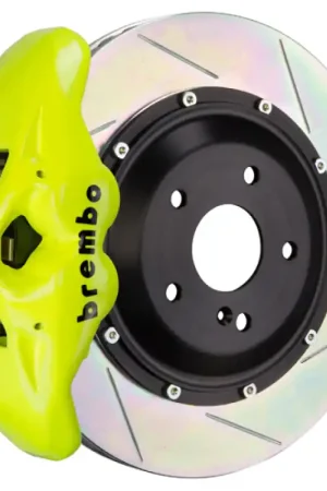 Brembo 08-13 M3 Rear GT BBK 4 Piston Cast 380x28 2pc Rotor Slotted Type1 - Fluo. Yellow In Demand