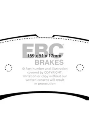 Secure Checkout EBC 00-02 Ford Excursion 5.4 2WD Greenstuff Rear Brake Pads