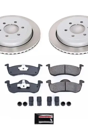 Power Stop 07-17 Lincoln Navigator Rear Semi-Coated Rotor Kit Fresh Stock