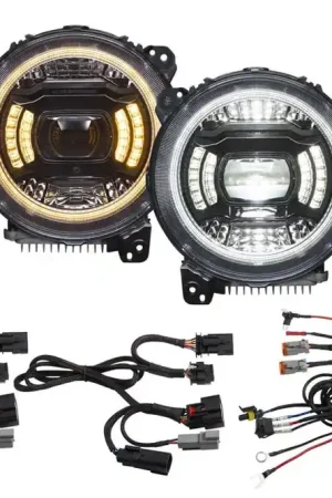 Special Discount Full LED Headlights for the Jeep JL Wrangler.