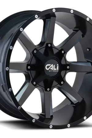 Cast Aluminum Wheels Busted 9100 SB 20x9 Milled Spokes Satin Black 5 On 139.7/5 On150 Bolt Pattern 0 Offset Cali Offroad Wheels Limited Time