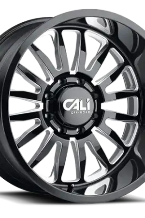 Latest Cast Aluminum Wheels Summit 9110 GB-M 20x9 Milled Spokes Gloss Black 6 On 139.7 Bolt Pattern -12 Offset Cali Offroad Wheels